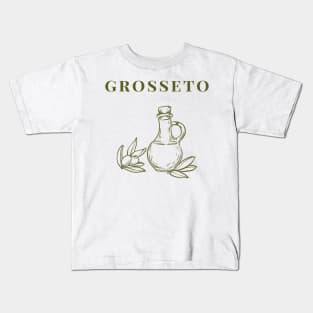 Grosseto Olive Oil Graphic Italy Kids T-Shirt